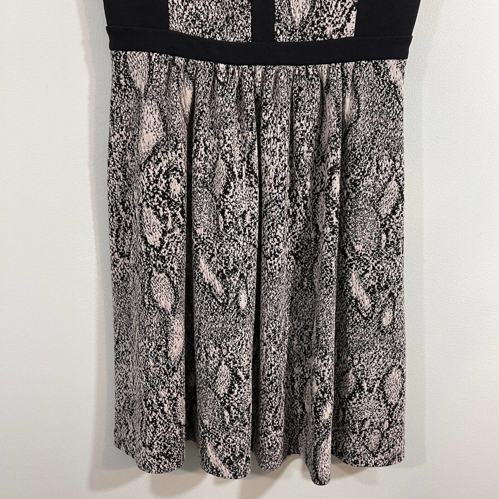 Rebecca Taylor Women's Textured Snakeskin Fit & Flare Dress Size 2 - Picture 4 of 10